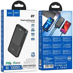 Портативна батарея Hoco Q9 Shell PD20W+QC3.0 10000 mAh Black - мініатюра 6
