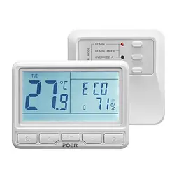 Бездротовий кімнатний термостат Poer PTC10 для котла White