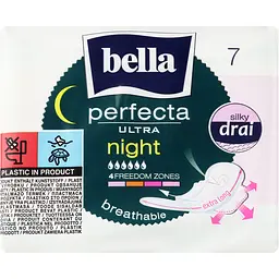Прокладки гігієнічні Bella Perfecta Ultra Night silky drai 7 шт. - мініатюра 5