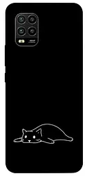 TPU чехол Demsky Lazy cat для Xiaomi Mi 10 Lite
