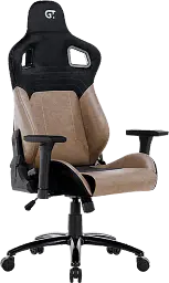 Геймерське крісло GT Racer чорне з коричневим (X-2420 Black/Brown) - мініатюра 4