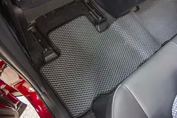 Килимки у салон EVA для Toyota RAV 4 2013-2019 ДВС / Hybrid з підп'ятником Коричневі-Коричневий кант 5 шт - мініатюра 5