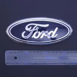 Емблема для Ford 180 x 72 мм Kuga Escape / Focus 3 / C-max / у зборі скотч 3M