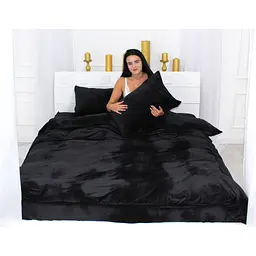 Постільна білизна MirSon Велюр Winter Frost 28-0007 Black Velvet Двоспальний (2200004000428)