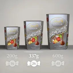 Шоколадные конфеты Lindt Lindor Chocolate Assorted Silver 200г - миниатюра 6