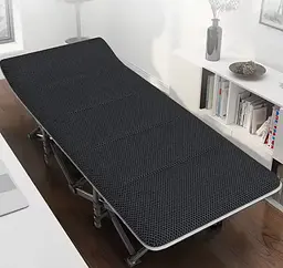 Туристична похідна розкладачка Leobro з Mesh-матрацом Black (LB-CC-L1-BLK) - мініатюра 5