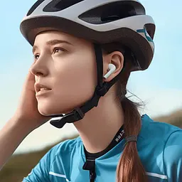 Бездротові навушники Bluetooth Haylou X1, BT5.3, ENC, IPX4, 6h, TWS Earbuds silver 2024 UA UCRF - мініатюра 4