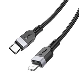 Дата кабель Hoco X109 Energy silicone Type-C to Lightning (1m) Black - мініатюра 4