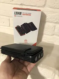 Зовнішній акумулятор на сонячних батареях PowerBank iBattery L3S4W 30000 mAh - мініатюра 3