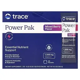 Електроліти Trace Power Pak смак ягід 30 пакетиків по 6 г