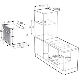 Духова шафа електрична Gorenje BOSB6737E06X - мініатюра 2