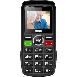Мобільний телефон Ergo R182 Black - мініатюра 2