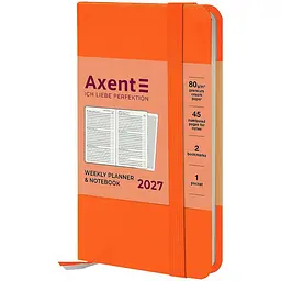 Щотижневик Axent 2027 Pocket Strong 90x150 мм помаранчевий (8508-27-64-A)