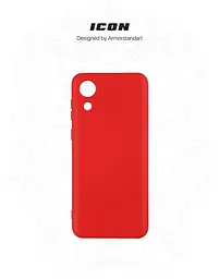 Чехол ArmorStandart ICON для Samsung A03 Core (A032) Camera cover Red (ARM60881) - мініатюра 3