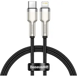 Кабель Baseus Cafule Series Metal Cable Type-C to Lightning PD 20W 0.25m CATLJK-01 Black