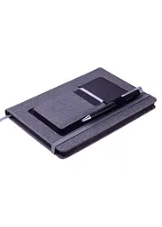 Блокнот А5 96 арк. BUROMAX Comfort еко шкіра чистий сірий (BM.295009-09) - мініатюра 2