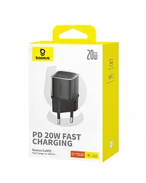 Мережевий зарядний пристрій Baseus GaN5S Fast Charger 1C 20 W EU P10162503113-00 Чорний - мініатюра 3