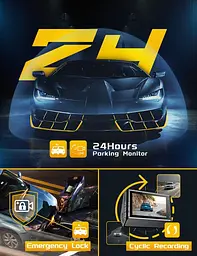 Відеореєстратор IIWEY J01 4K Front Dash Cam з WiFi, Car Dash Cam Корпус з алюмінієвого сплаву, 3-дюймова РК-камера відеореєстратор - мініатюра 4