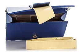 Шкіряний клатч Genuine Leather Синій - мініатюра 2