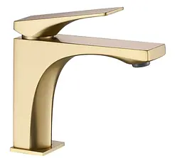 Змішувач для умивальника Rea Joe низький brushed gold REA-B8990 - мініатюра 4