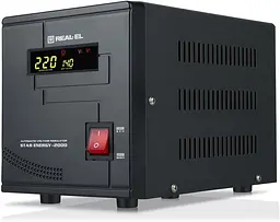 Стабілізатор напруги REAL-EL Stab Energy-2000 2000VA 1600W вхідна напруга 220V+/-20% Чорний