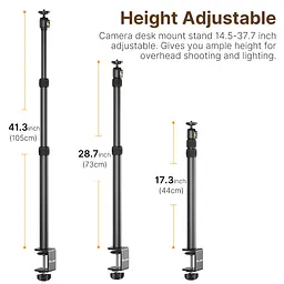 Штатив-тримач Ulanzi Vijim Desktop Extendable Light Stand (UV-2487 LS02) (2487) - мініатюра 10