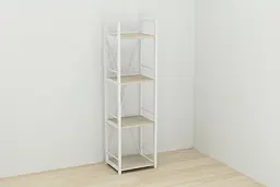 Етажерка 4/34 Ferrum-decor Серії Коннект 120x34x28 білий ДСП Дуб Сонома 16мм (FRD-104280) - мініатюра 6