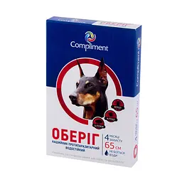 Протипаразитарний нашийник для собак Healthy Pet Оберіг червоний 65 см 203084