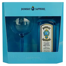 Уцінка. Набір: Джин Bombay Sapphire 47% 0.7 л + келих 