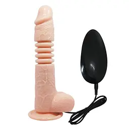 Реалістичний вібратор Baile Thunder Up Suction Base 22 см тілесний - мініатюра 2