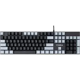 Клавіатура Vinga KBGM-090 LED Red Switch Grey/Black (KBGM-090R) [160688] - мініатюра 2