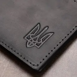 Шкіряна матова обкладинка для посвідчення Grande Pelle 11525 чорний - мініатюра 9