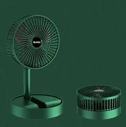 Портативний міні вентилятор для дому Telescopic Folding Fan Складаний настільний вентилятор із USB зарядкою - мініатюра 2
