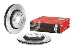 Диск гальмівний передній вентильований Jeep Grand Cherokee III, Commander 04-11р Brembo (09.A031.11) - мініатюра 2