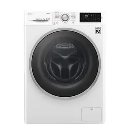 Пральна машина LG з фронтальним завантаженням F2J6HS1W, 7кг, 1200, A+++-10%, Пар, глибина 45см, Дисплей, Інвертор, Білий (F2J6HS1W)