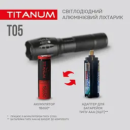 Ліхтар портативний Videx Titanum 300 Lm 6500 K (TLF-T05) - мініатюра 5