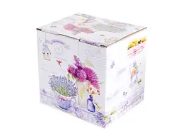 Чашка Lefard Lavender, 400 мл, білий з бузковим (924-390) - мініатюра 2