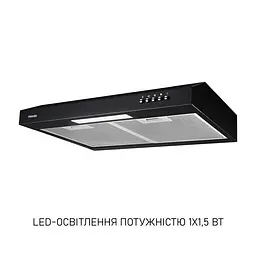 Витяжка плоска Minola HPL 512 BL - мініатюра 4