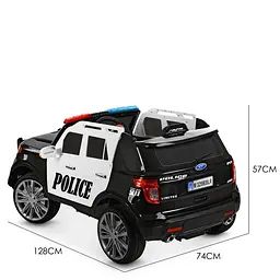 Дитячий електромобіль Джип Bambi M 3259EBLR-1-2, р/у, Чорно-білий - мініатюра 9