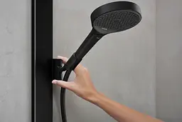 Душова система з термостатом Hansgrohe Rainfinity 250 1jet EcoSmart matt black 28742670 - мініатюра 2
