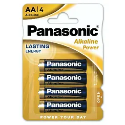 Батарейка Panasonic LR06/AA Alkaline (4шт) - мініатюра 3