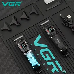 Чоловічий тример Barber VGR V-964 машинка для стрижки бороди та вусів - мініатюра 4