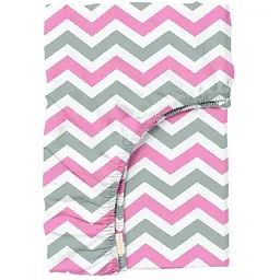 Простирадло Cosas на резинці 90х200 grey zigzag, рожевий (ZigGreyRose_90x200x20)