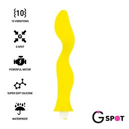 Вібратор для точки G GAVYN, колір: жовтий G-SPOT (Іспанія) G-SPOT GS907440 103080 - мініатюра 1
