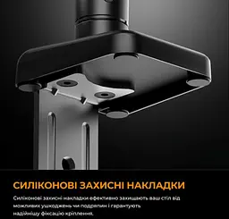 Настільний кронштейн для монітора 17–32 дюймів Anda Seat ADWA6D1SBS Stealth II Black-Blue - мініатюра 14