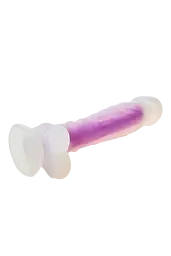 Неоновий фалоімітатор DreamToys Radiant 19 см синій - мініатюра 6