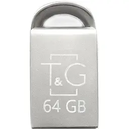 Флеш накопичувач USB 64Gb T&G Metal TG107 сріблястий USB 2.0 (TG107-64G)