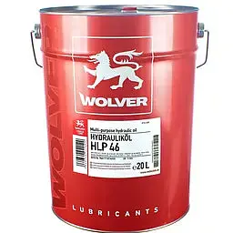 Індустріальна гідравлічна олива WOLVER HLP46 20л