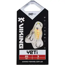 Балансир Viking Fishing Yeti Ice Jig 20mm 3.0g #6 Japanese School - мініатюра 2