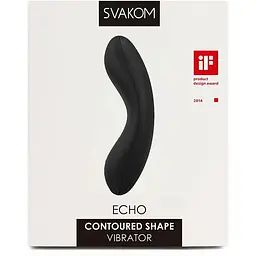 Кліторальний вібратор Svakom Echo Black - мініатюра 8